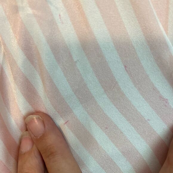 VICTORIA’S SECRET  Pink and Ivory Stripes Buttons Down Night Shirt.Size S - Picture 10 of 10